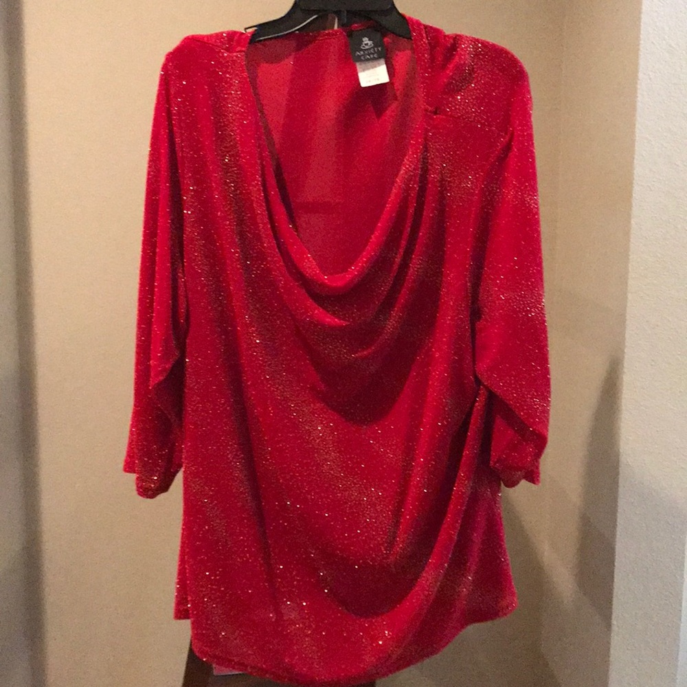 Red blouse